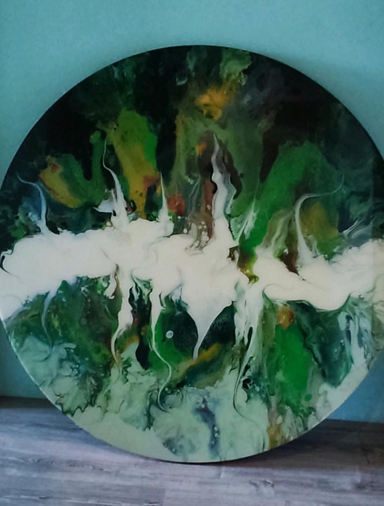 Groot groen, rond, 120cm, Ophalen