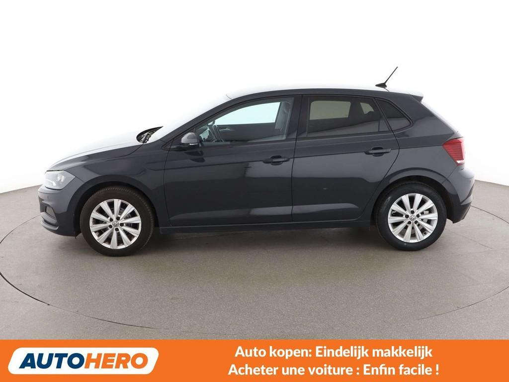 Volkswagen Polo 1.0 Comfortline (bj 2018), Auto's, Voorwielaandrijving, Stof, Gebruikt, Zwart