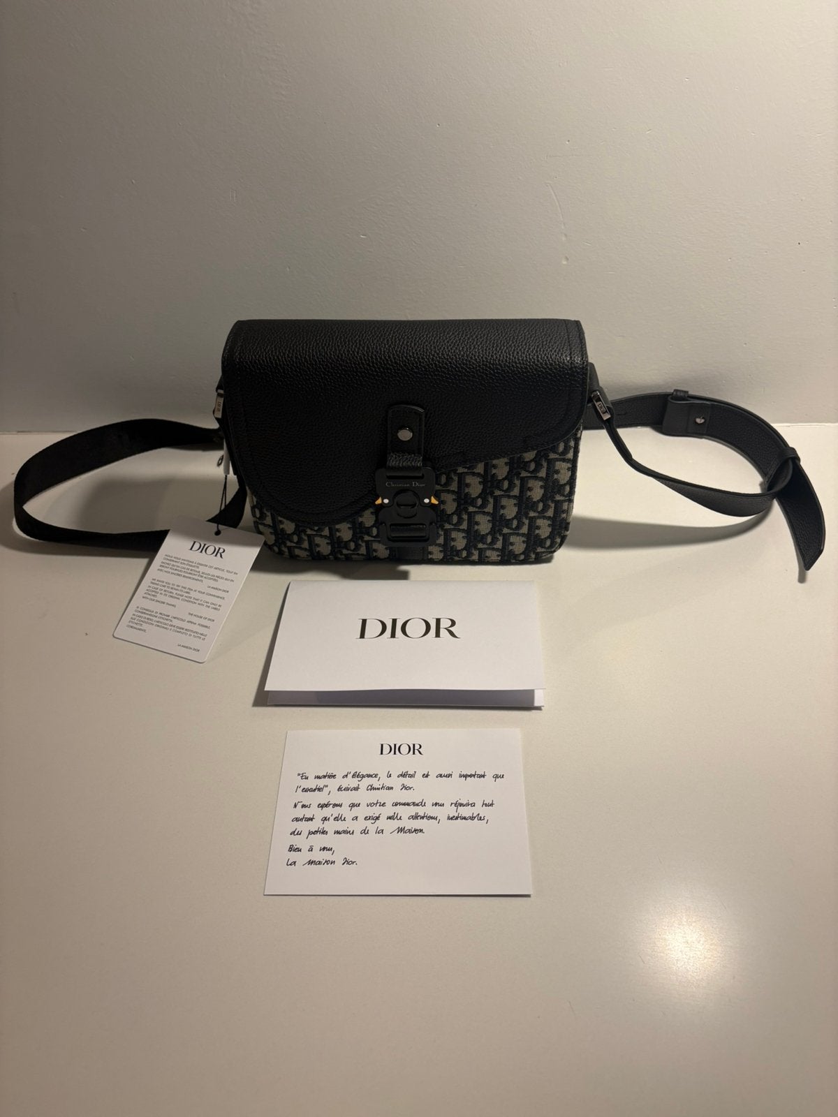 Dior Oblique-jacquard  schoudertas, Overige merken, Zwart, Nieuw, Ophalen of Verzenden