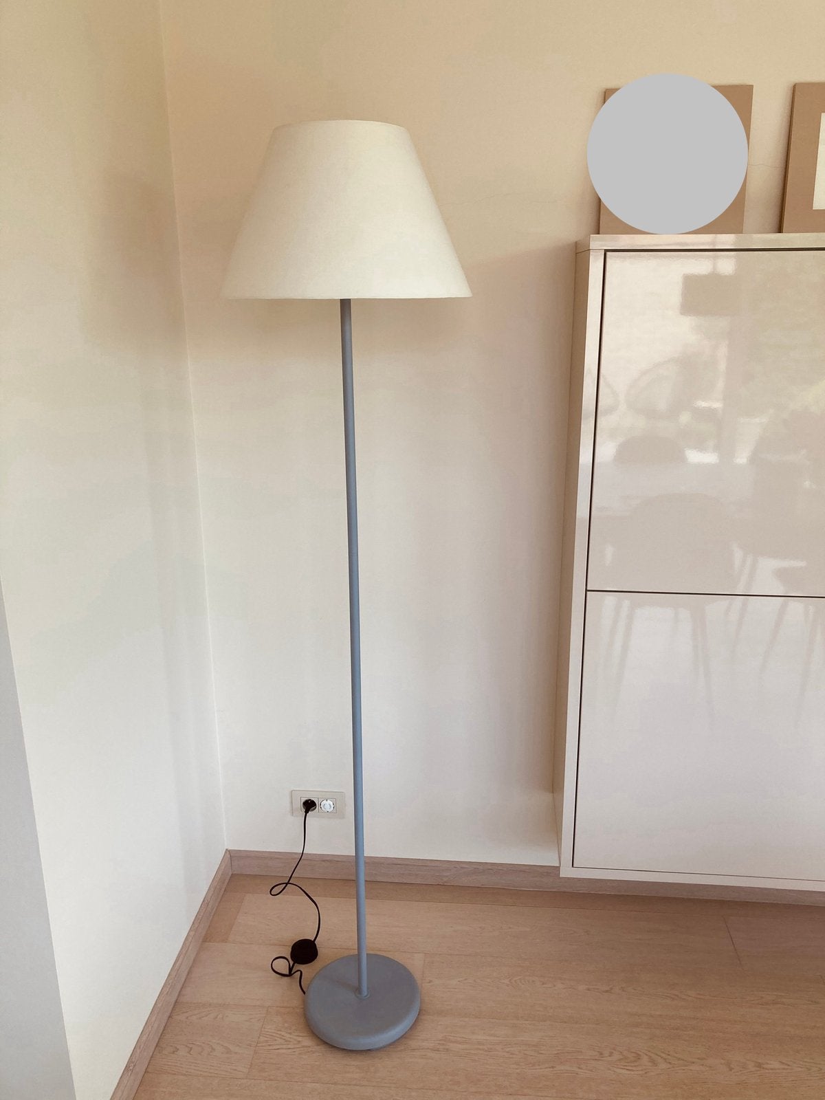 Stijlvolle staande lamp 180 cm, Huis en Inrichting, Lampen | Vloerlampen, Ophalen, E27 (groot), Zo goed als nieuw, Metaal