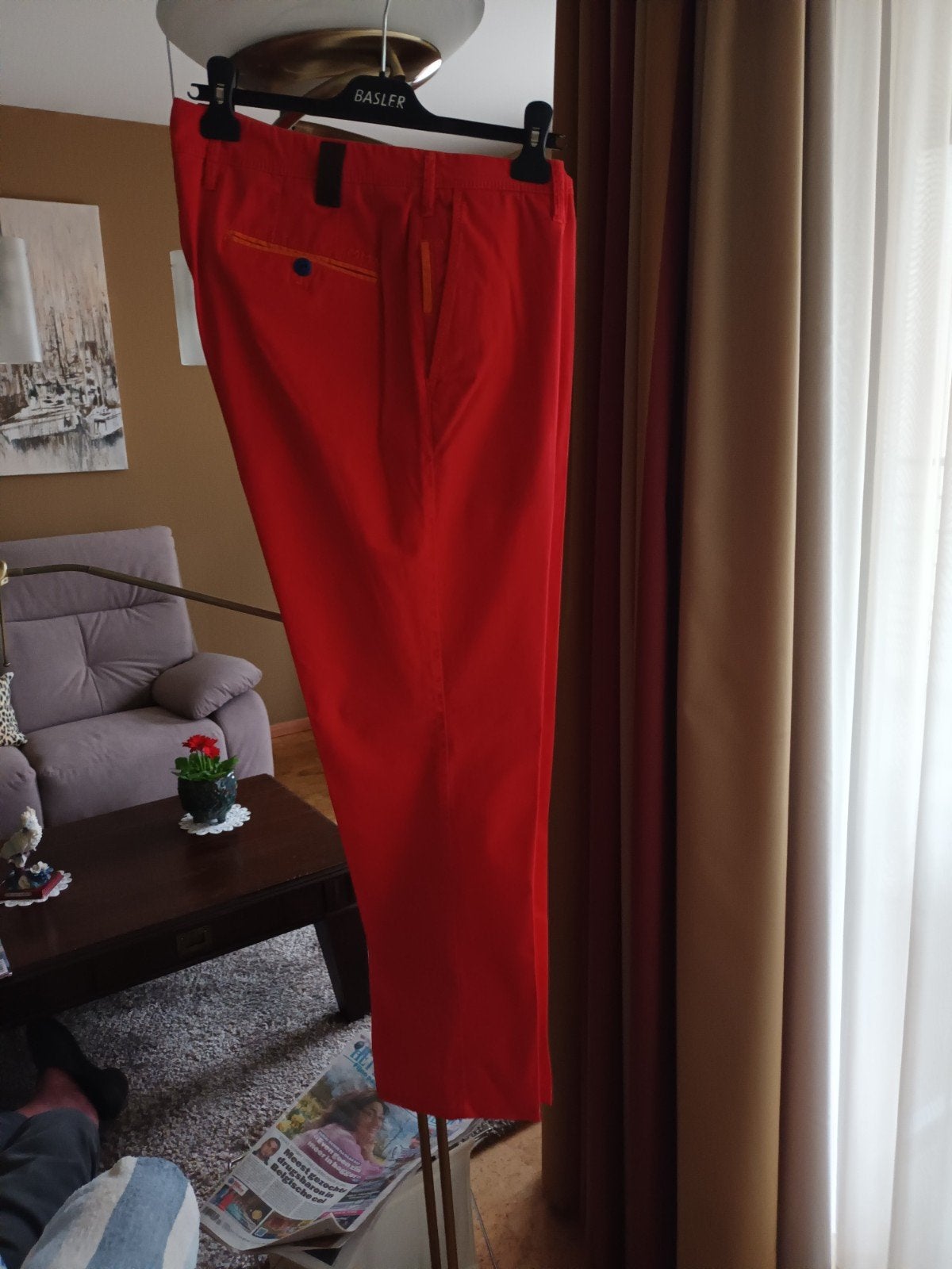 nouveaux jeans à la mode l, Enlèvement ou Envoi, Taille 52/54 (L), Rouge