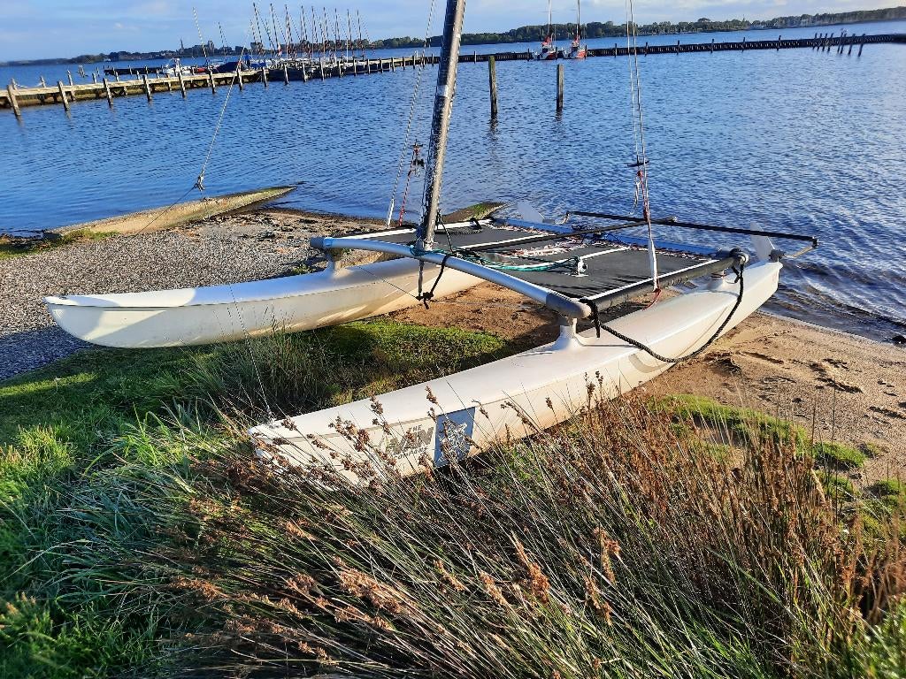 Catamaran hobie 14, Watersport en Boten, Ophalen, Gebruikt