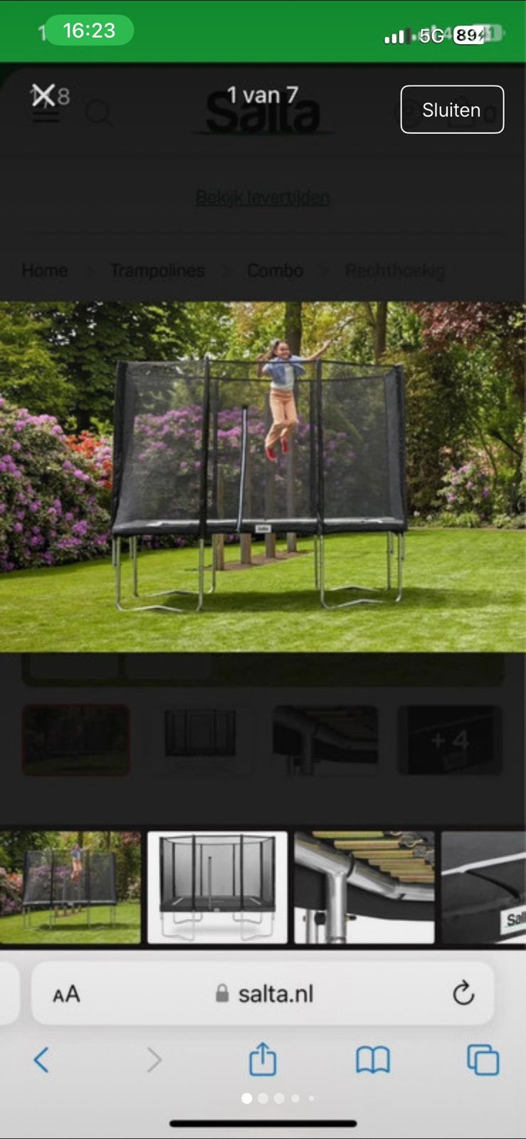 Filet de sécurité et pare-chocs Salta, Enfants & Bébés, Jouets | Extérieur | Trampolines, Enlèvement, Neuf
