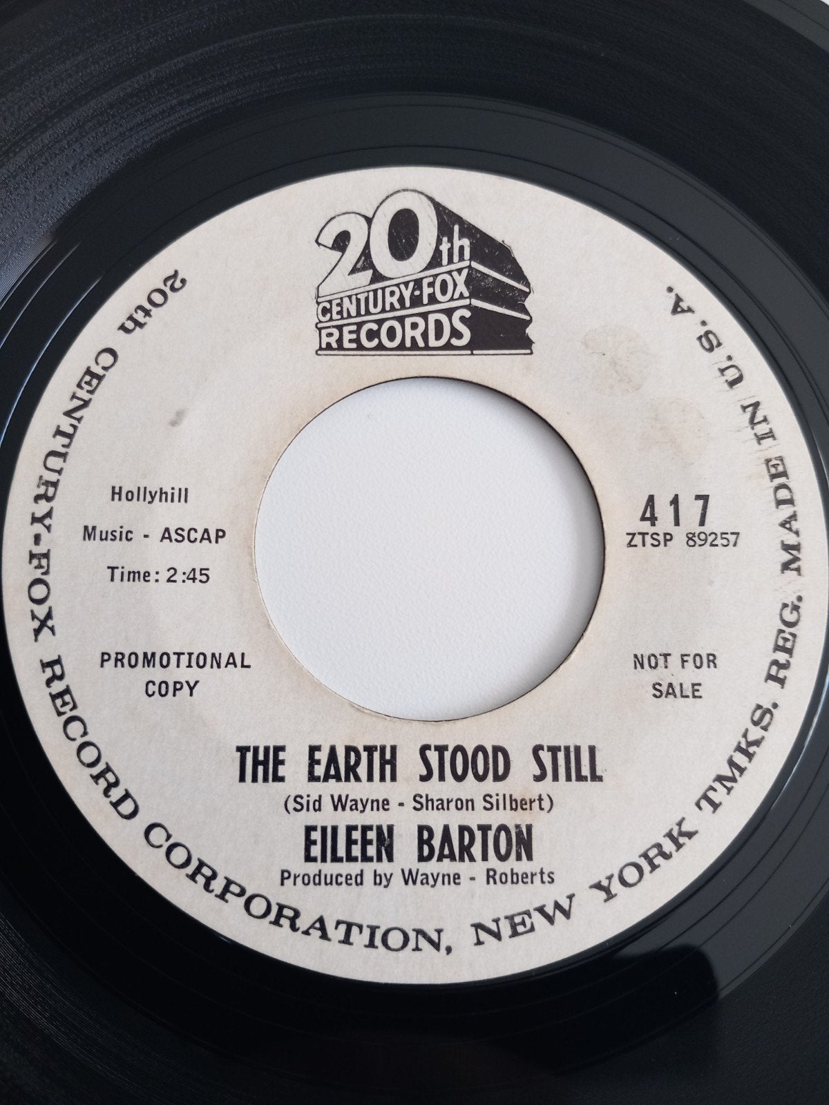 EILEEN BARTON. THE EARTH STOOD STILL. OLDIES USA 45T, Enlèvement ou Envoi