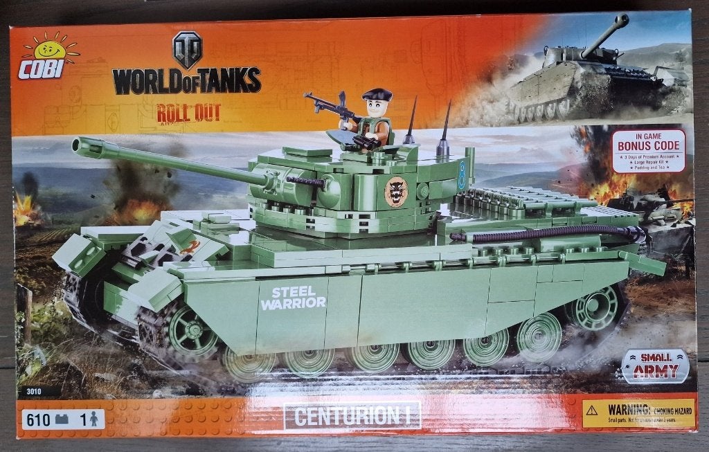Cobi 3010 Centurion 1 World of Tanks compleet met doos, Ophalen of Verzenden, Zo goed als nieuw, Overige merken