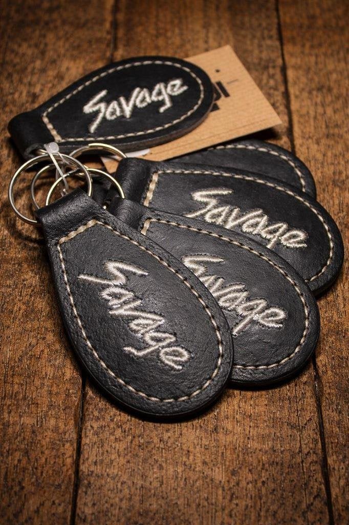 Sleutelhanger Suzuki Savage - Zwart Leren afwerking, Motoren, Verzenden, Nieuw