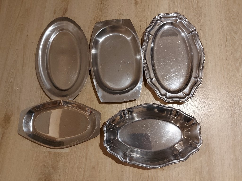 INOX SCHOTELS, Huis en Inrichting, Keuken | Servies, Ophalen, Gebruikt, Overige materialen, Schaal of Schalen