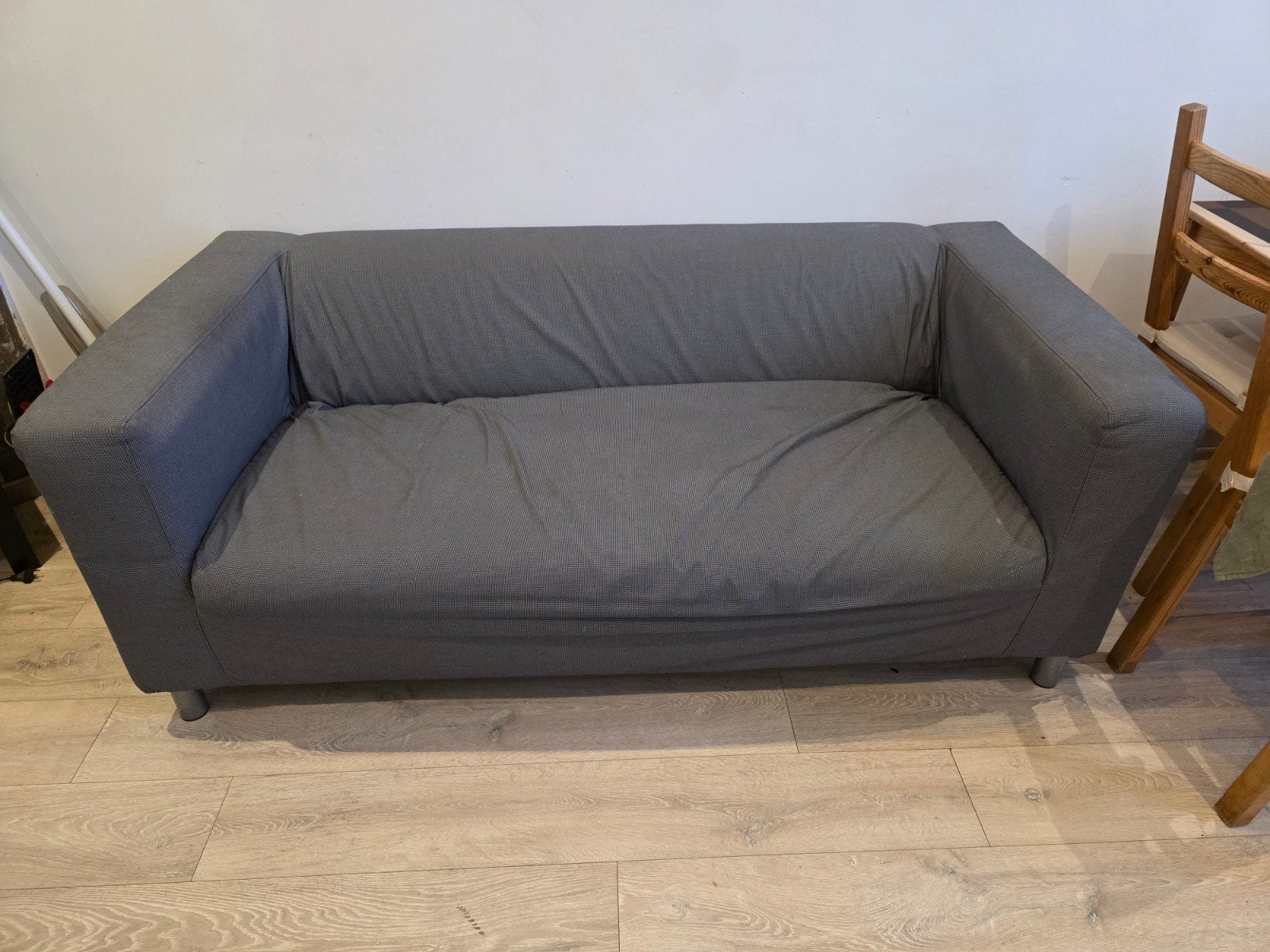 Canapé IKEA gris 3 places – disponible immédiatement, Maison & Meubles, Enlèvement, Utilisé, Trois personnes, 75 à 100 cm