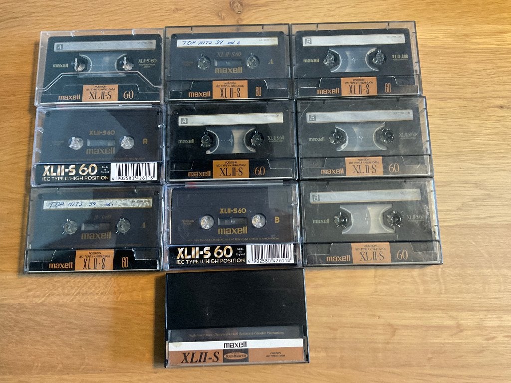 10 Maxell XLII - S 60 d'occasion, CD & DVD, Cassettes audio, Enlèvement ou Envoi, Pré-enregistrées, Utilisé, Pop