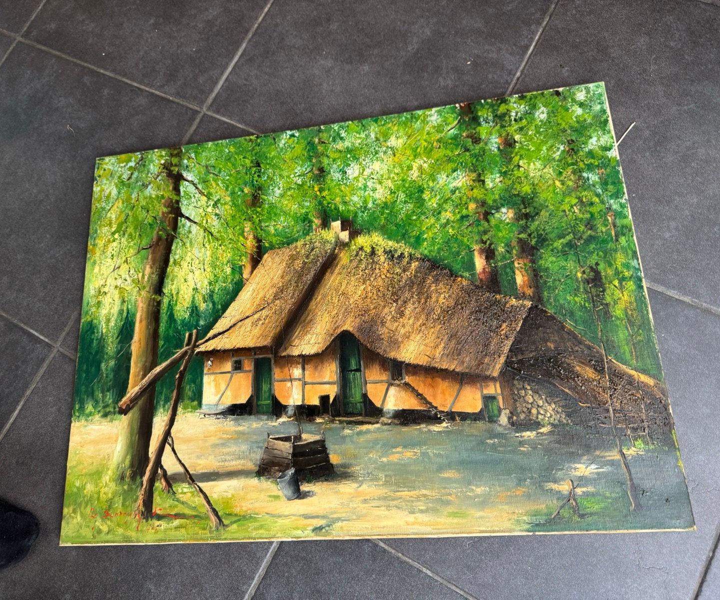 Cabane de peinture, vieille maison 1946, Enlèvement