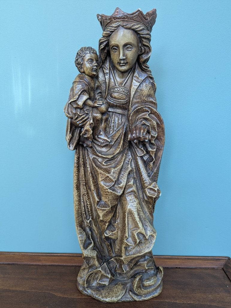 Antheunis Madonna met Kind – religieus beeld 48 cm – gemerkt, Ophalen of Verzenden