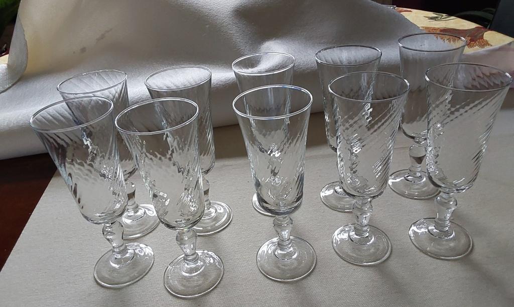 10  flutes à champagne, Enlèvement, Comme neuf, Autres types