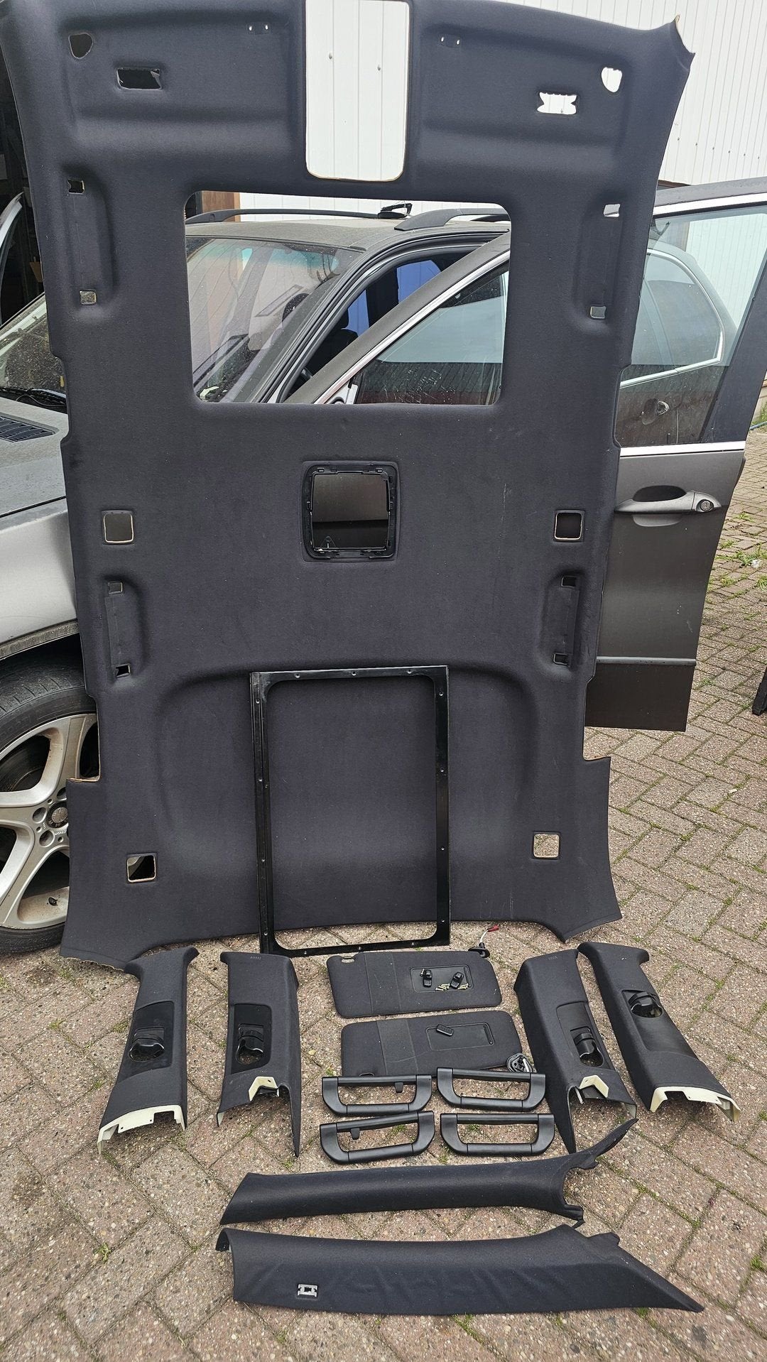 Hemel set zwart antraciet BMW X5 serie E53 Met schuifdak, Auto-onderdelen, Interieur en Bekleding, Gebruikt, Ophalen