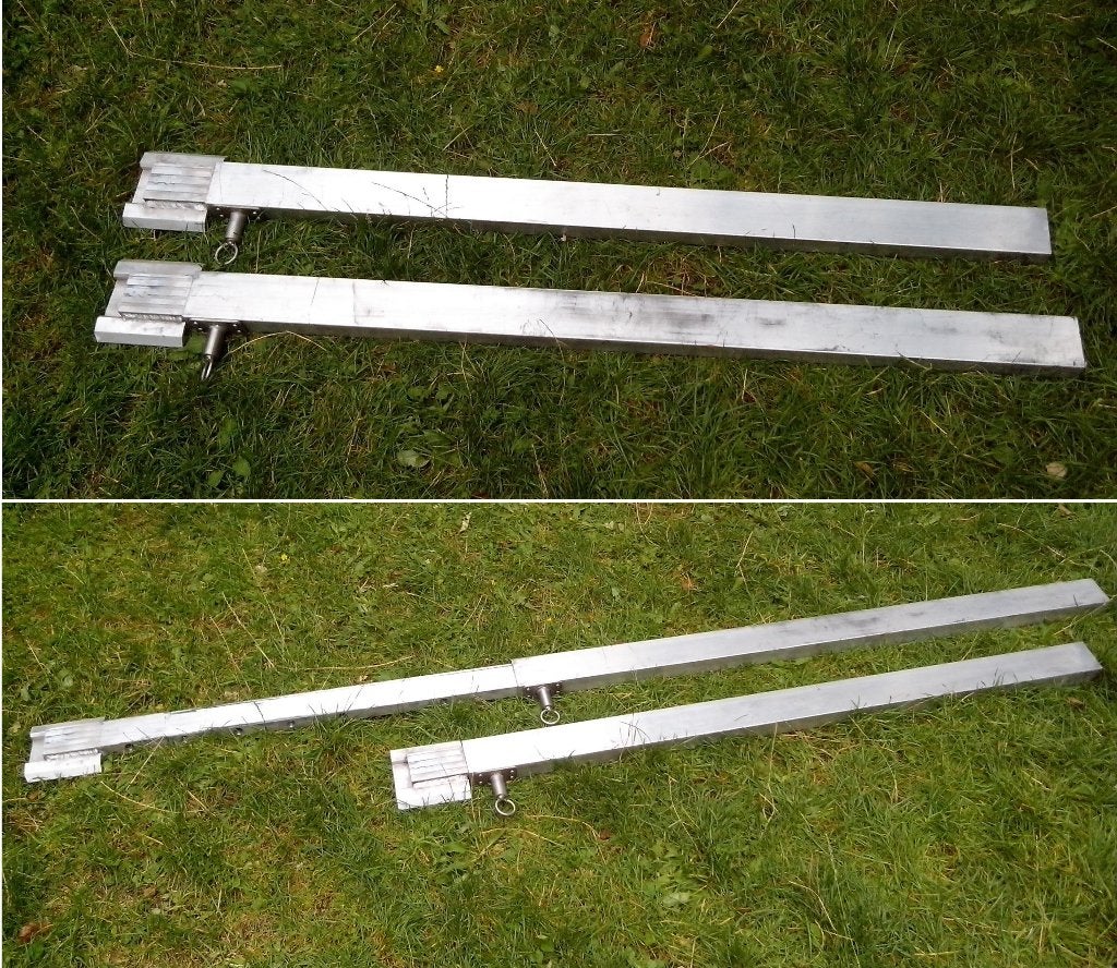 Structures d'accouplement en aluminium, profils ALU CLAMP, Bricolage & Construction, Tuyaux & Évacuations, Comme neuf, Buse droite