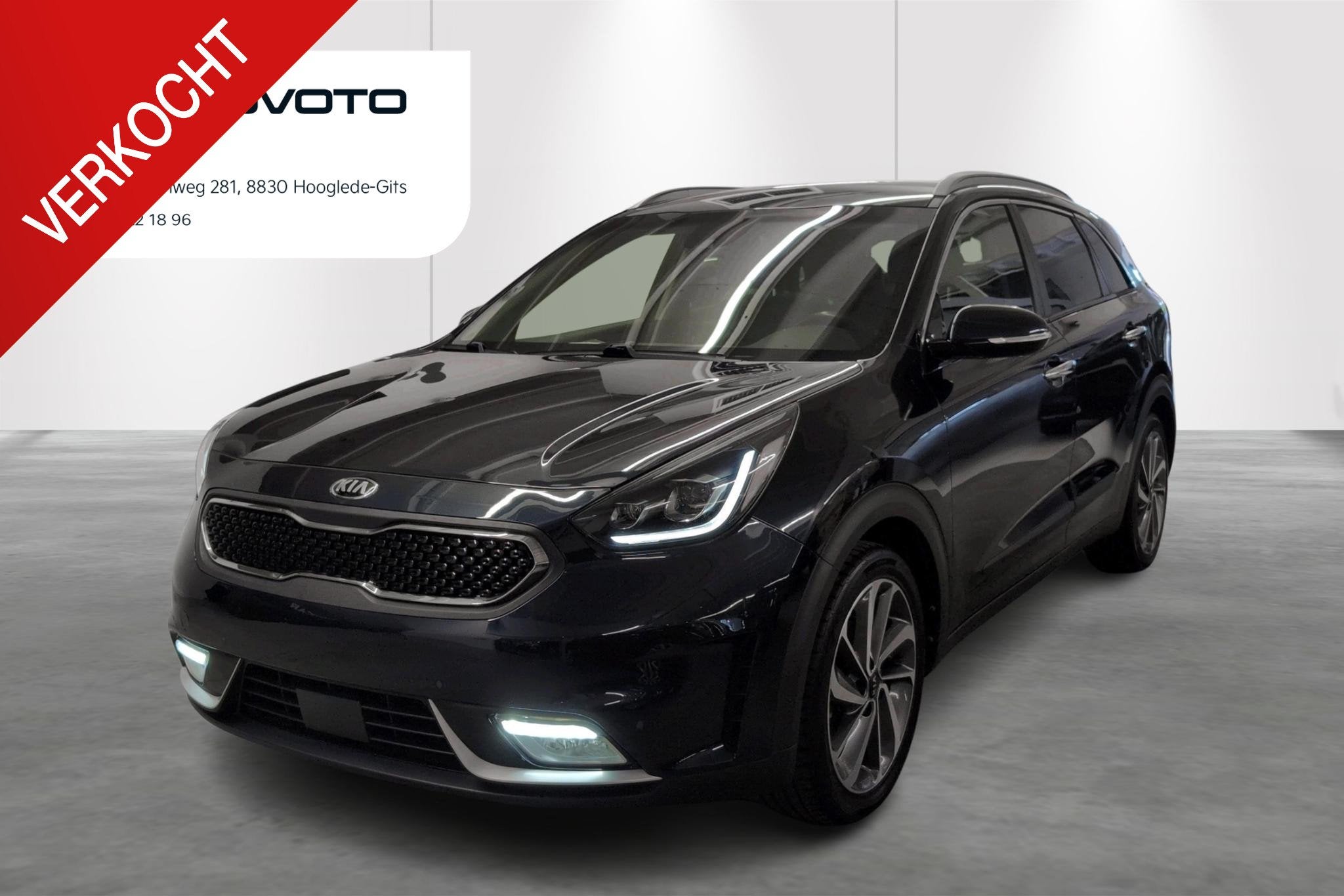 KIA Niro Sense 1.6 GDi HEV 6DCT, Auto's, Kia, Stof, Gebruikt, Zwart, 4 cilinders