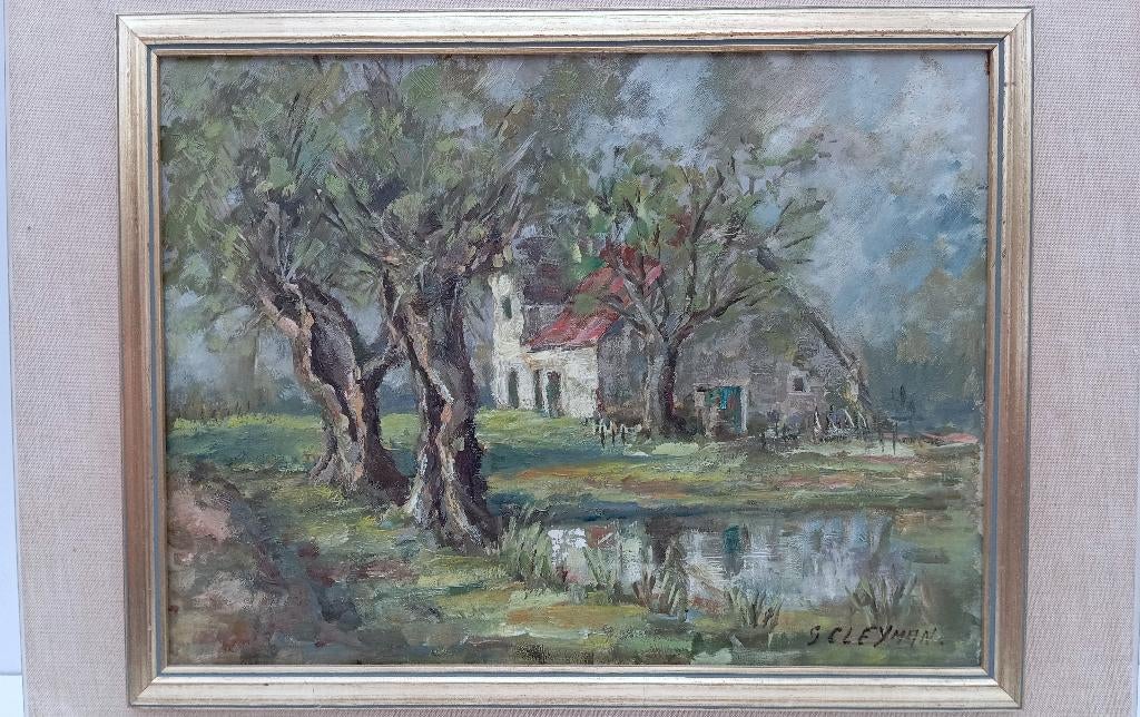 Peinture G CLEYMAN, Antiquités & Art, Enlèvement ou Envoi