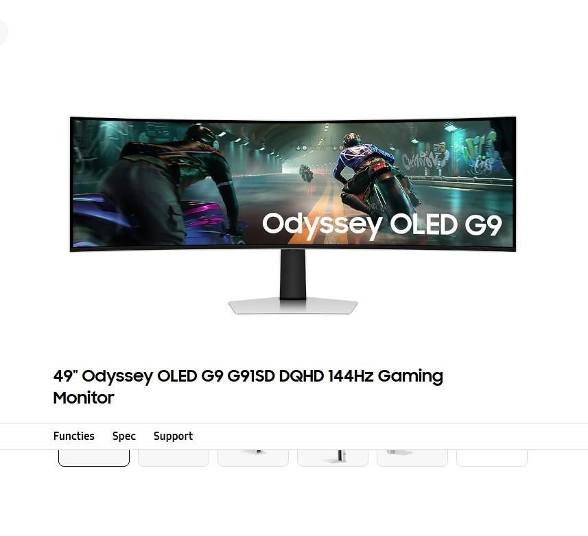 Samsung G9 49 OLED 144 Hz, Informatique & Logiciels, Enlèvement, Comme neuf