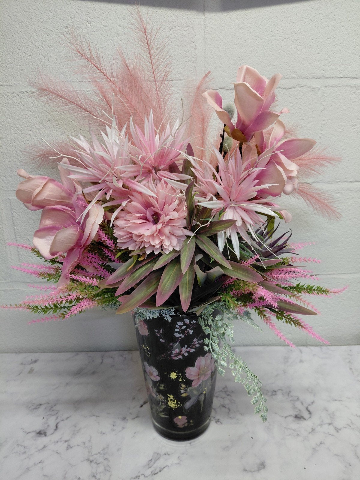 vaas met kunstbloemen, Huis en Inrichting, Ophalen