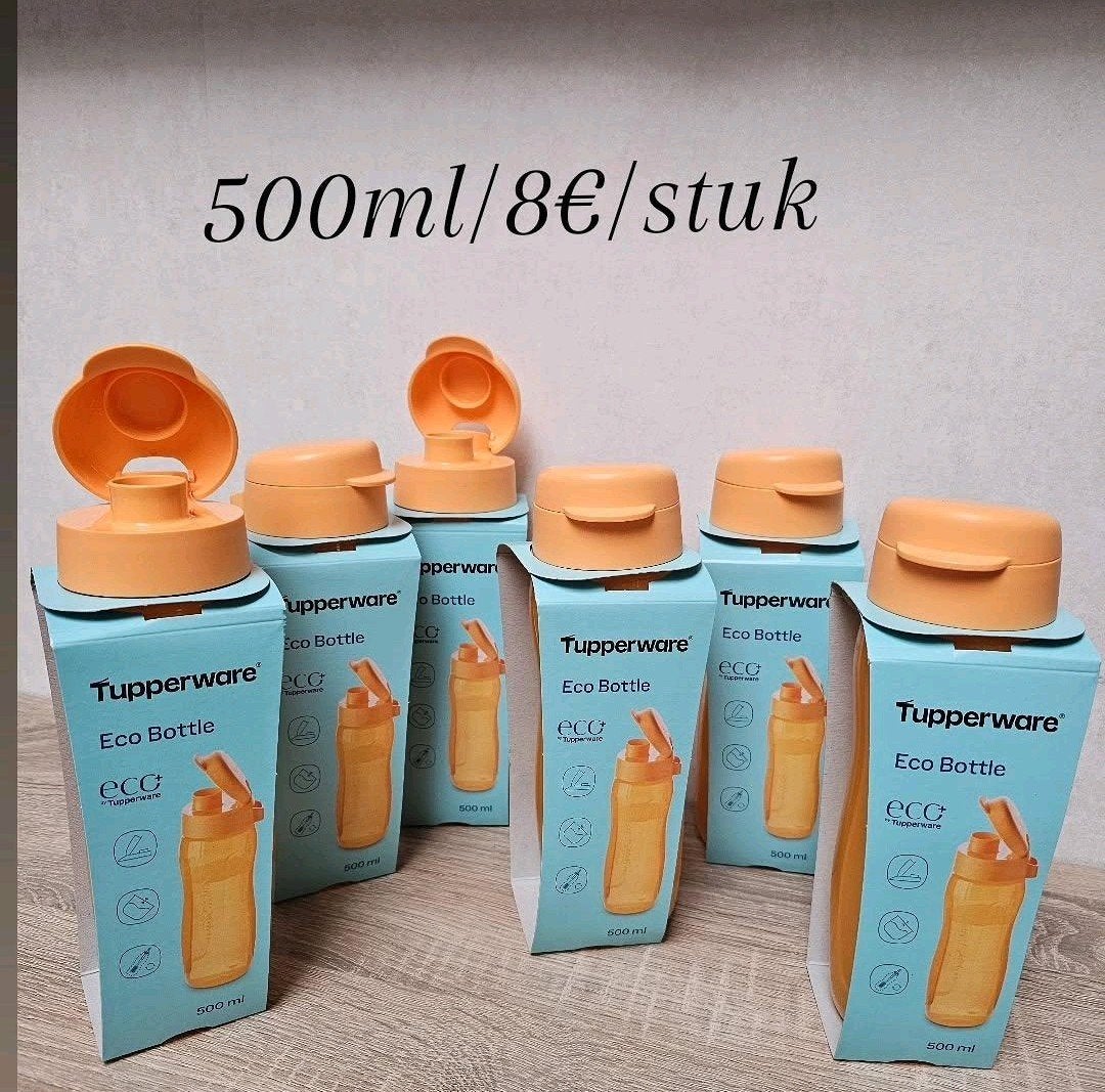 Bouteilles écologiques Tupperware Slim Plus de 500 ml, Maison & Meubles, Cuisine| Tupperware, Enlèvement ou Envoi, Neuf