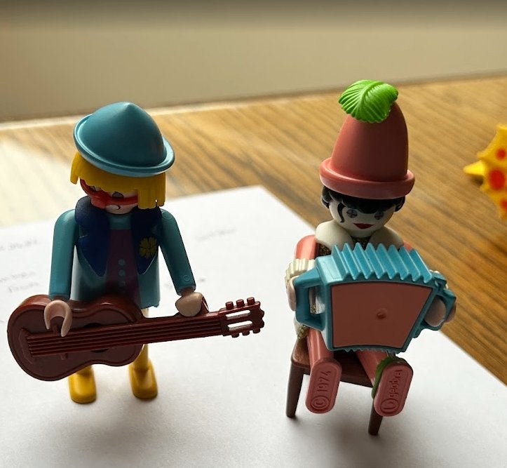 Vintage clown's - Playmobil -, Enlèvement, Utilisé, Pièces détachées, Figurines