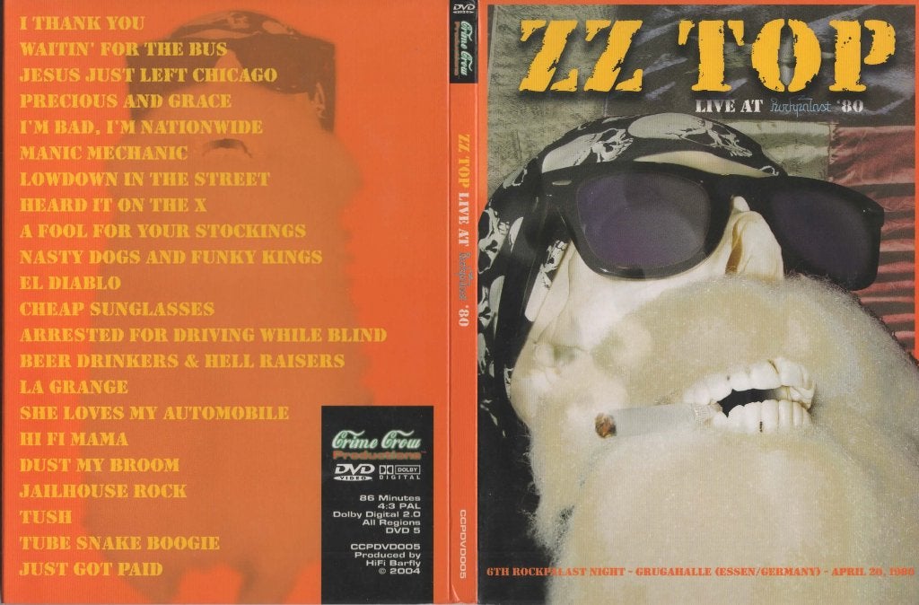 DVD - ZZ TOP - LIVE AT ROCKPALAST '80, Envoi, Neuf, dans son emballage, Concert