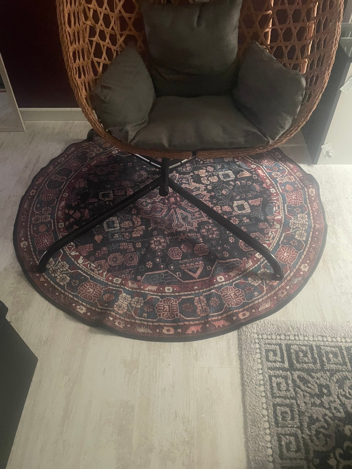 tapis rond, Animaux & Accessoires, Paniers pour chats, Enlèvement, Comme neuf