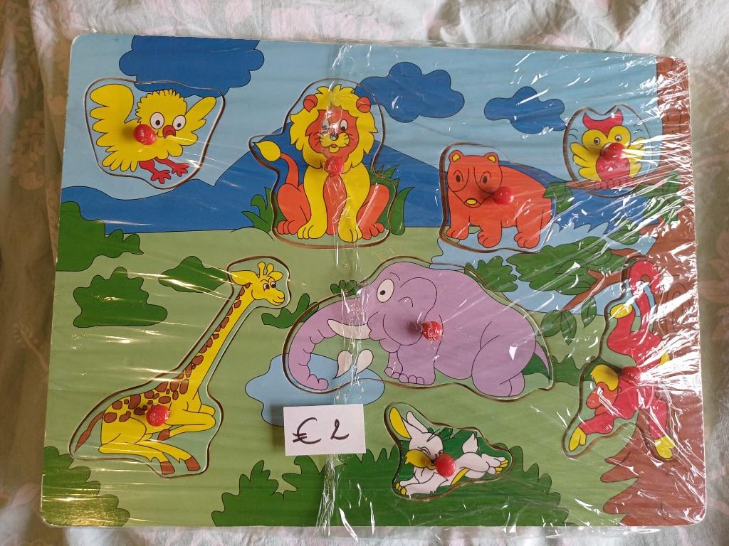Inlegpuzzel, Kinderen en Baby's, Ophalen, Gebruikt, 2 tot 4 jaar, Van hout