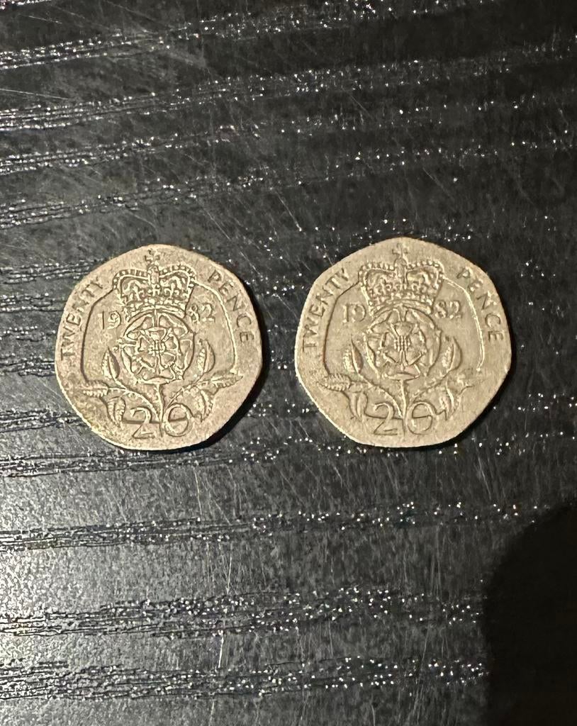 Britse 20 pence muntjes, Postzegels en Munten, Munten | Europa | Euromunten, Ophalen, Overige landen, Setje