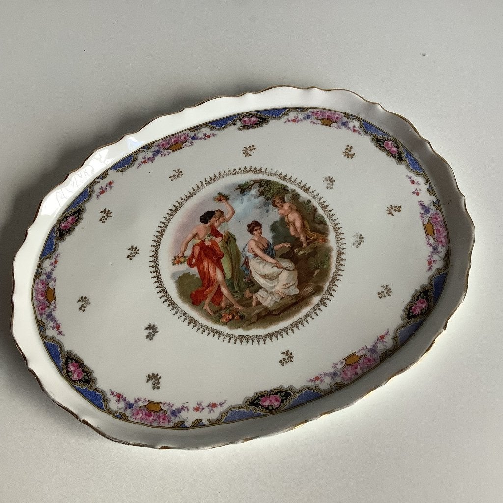 Erdmann Schlegelmilch sierplateau / serveerschaal, Antiek en Kunst, Antiek | Porselein, Ophalen of Verzenden