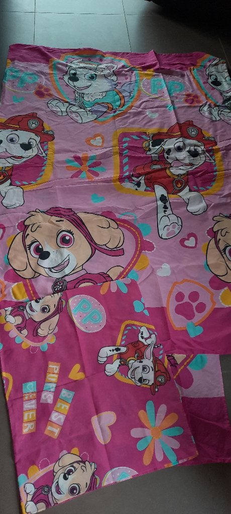 Housse de couette Free Paw Patrol, Enlèvement ou Envoi, Rose, Housse de couette, Une personne