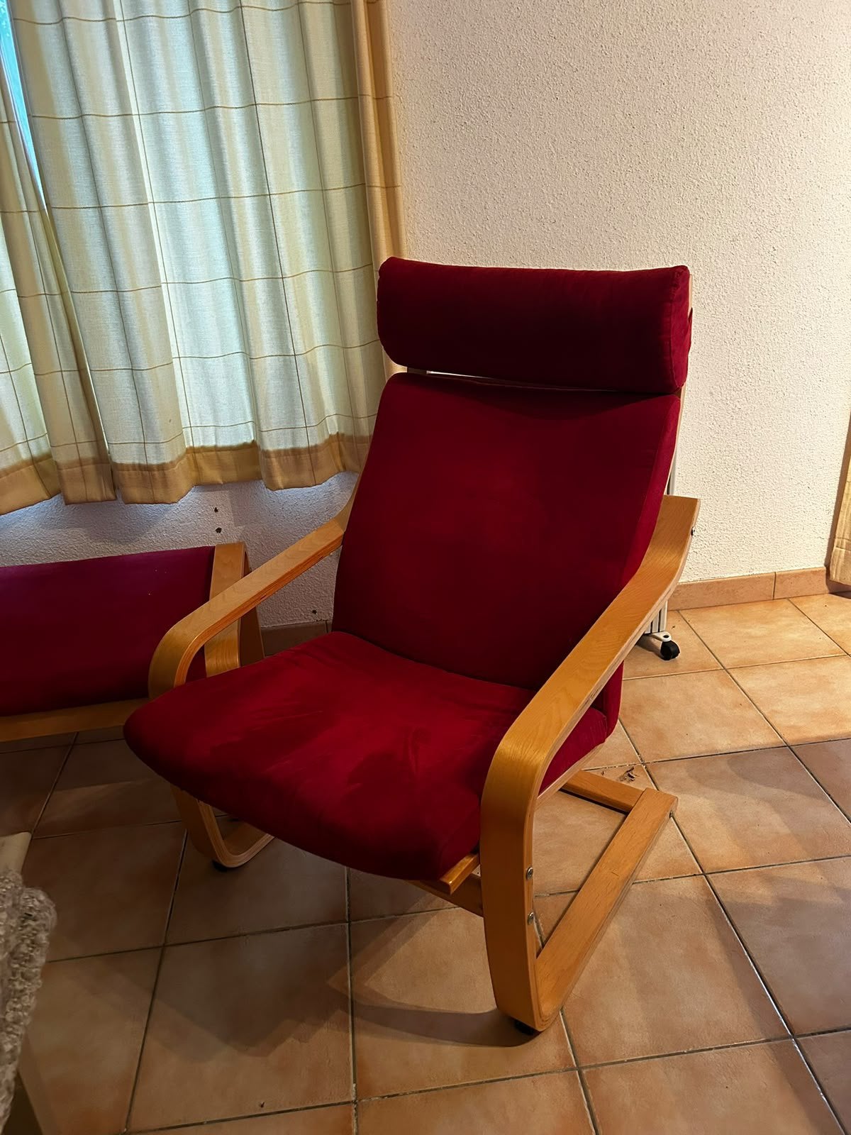 Rode zetel met zitbankje, Enlèvement, Utilisé