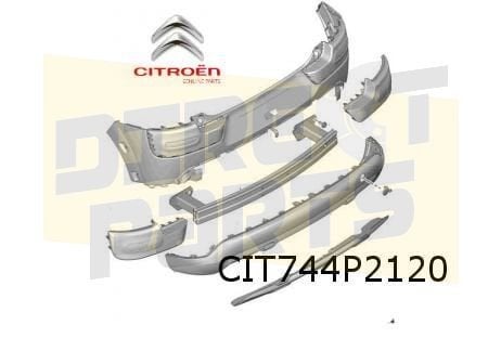 Citroën C4 Cactus (6/14-2/18) achterbumper Onder  (Zwart) (B, Auto-onderdelen, Verzenden, -, Nieuw, Achter