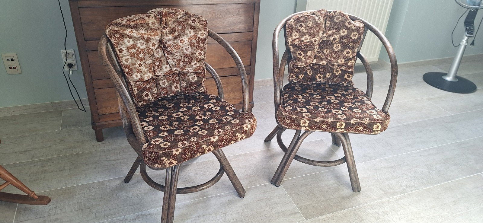 vintage zeteltjes rotan, Osier ou Rotin, Vintage, Deux, Enlèvement