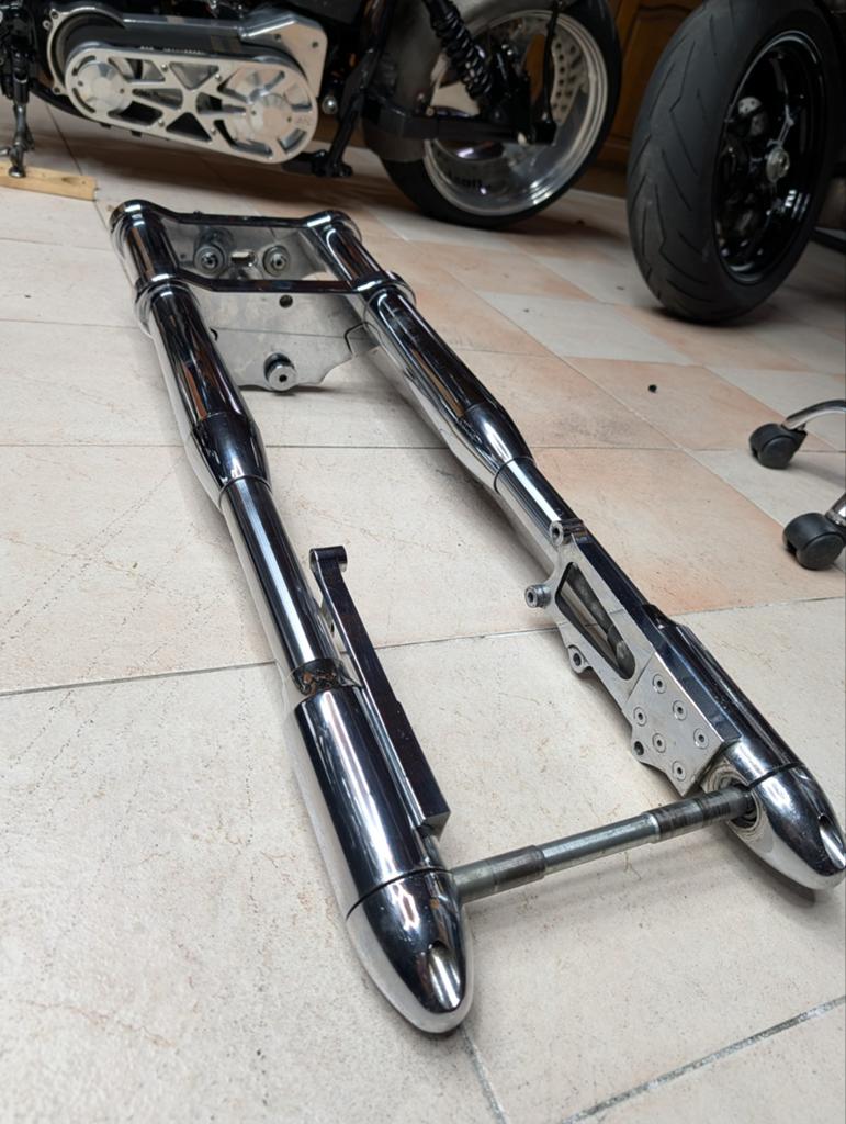 Dikke 63mm Chrome "Fat Fork" Voorvork - 5 Rake - Harley, Motoren, Onderdelen | Harley-Davidson, Ophalen