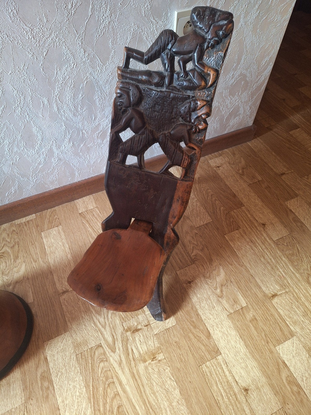 Chaises et tambour en peuplier africain, Antiquités & Art, Enlèvement
