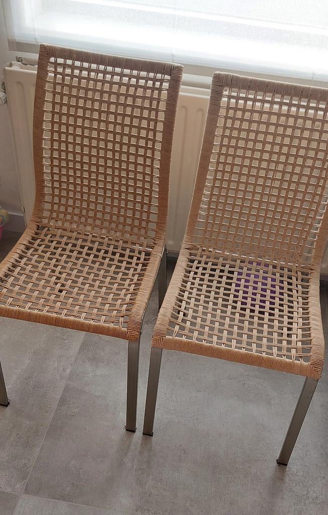 8 stuks Ikea Nandor stoel riet rotan, Huis en Inrichting, Stoelen, Ophalen