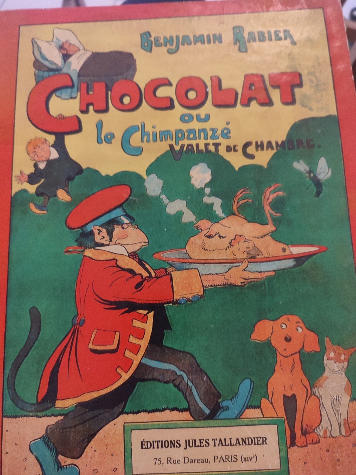 Chocolat ou Le Chimpanzé Valet de Chambre Benjamin Rabier Ta, Une BD, Enlèvement ou Envoi, Utilisé