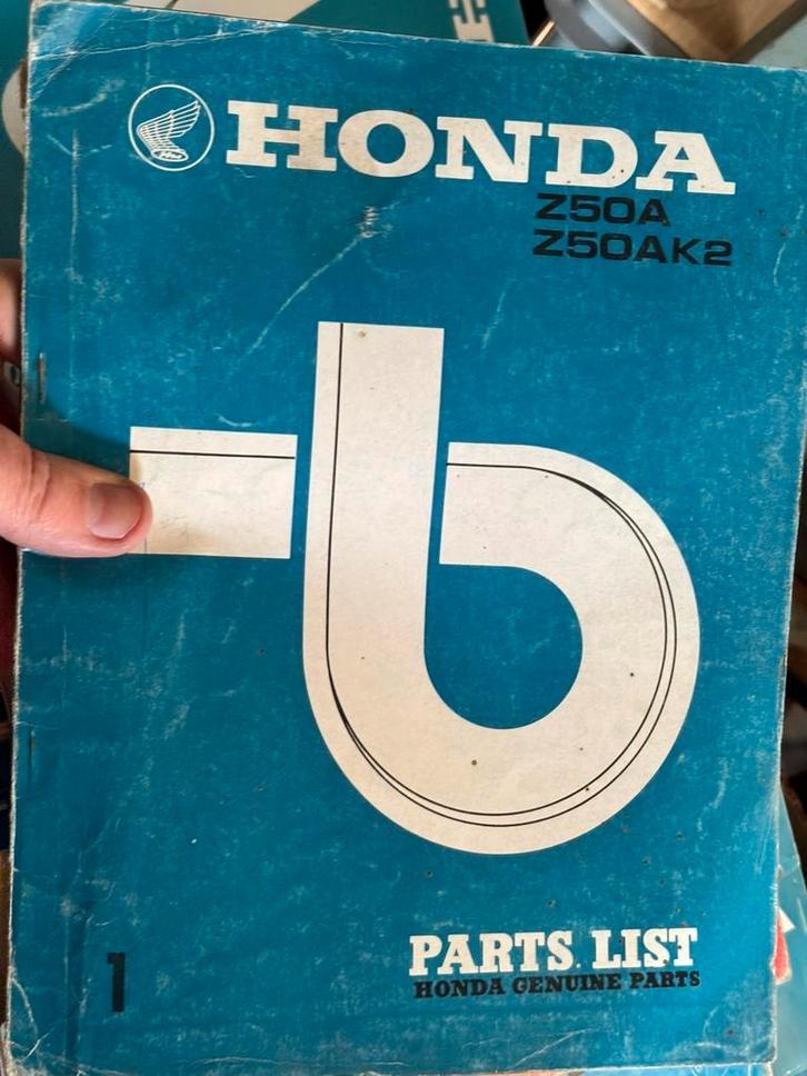 Manuel de pièces Honda Monkey Z50A K, Enlèvement ou Envoi, Honda