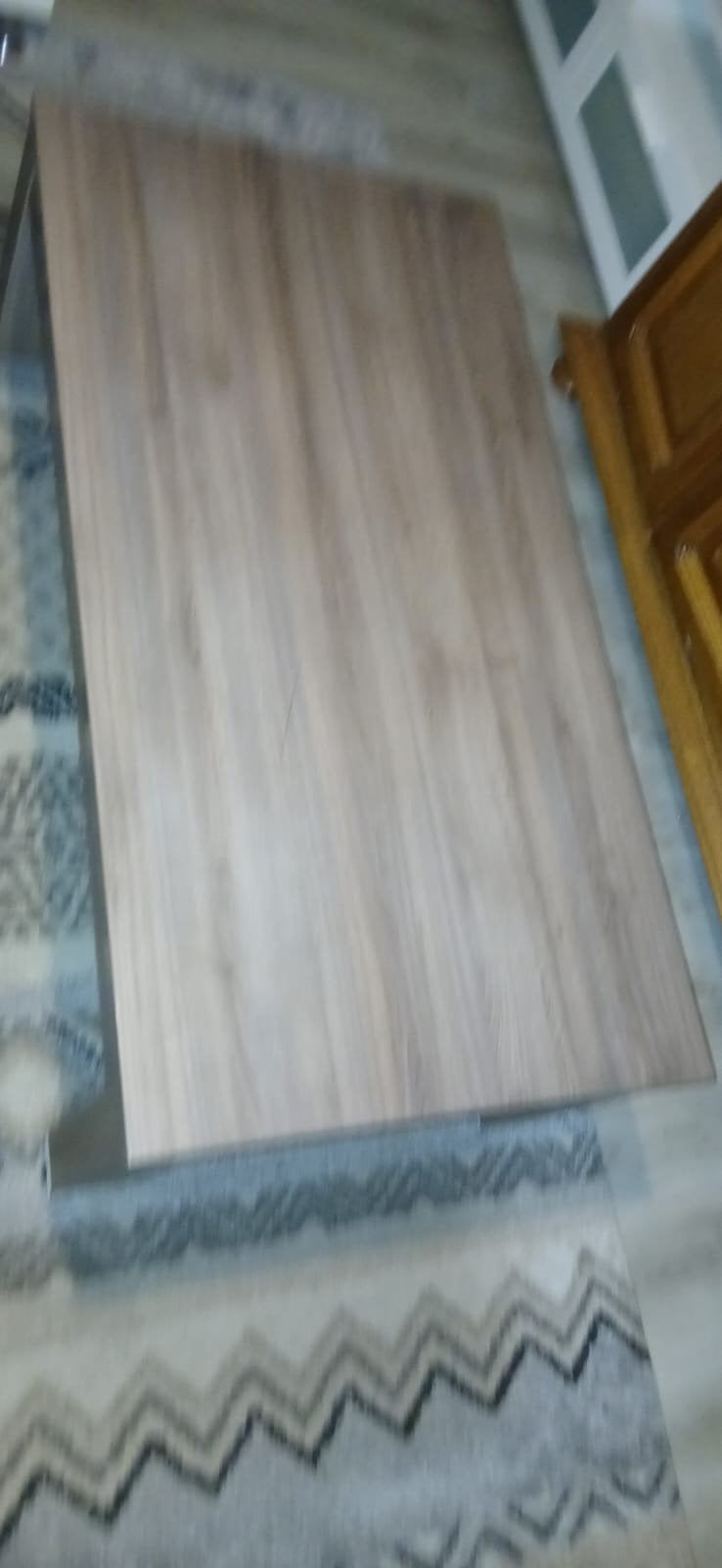 Zetel, salontafel en tapijt, Ophalen