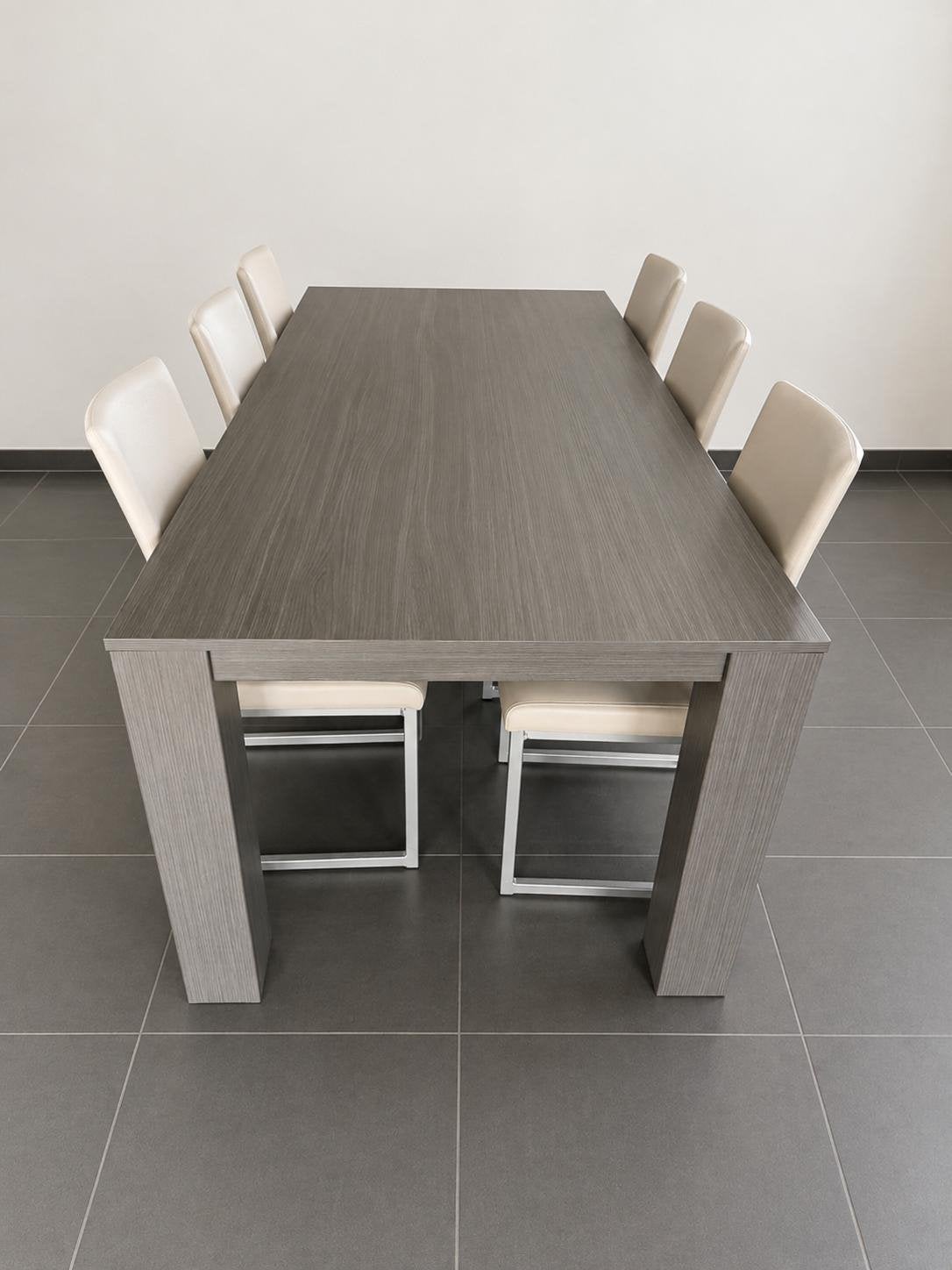Eettafel + 6 stoelen en TV-meubel, Huis en Inrichting, Ophalen, Gebruikt, 4 tot 6 stoelen