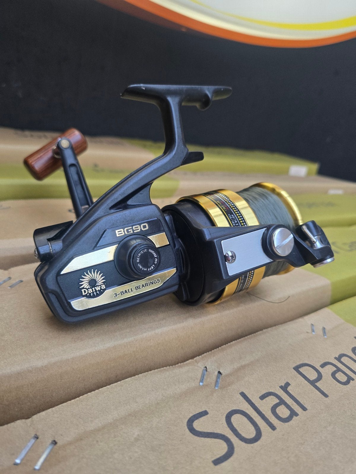 Daiwa BG90 molen top staat, Enlèvement ou Envoi, Moulinet