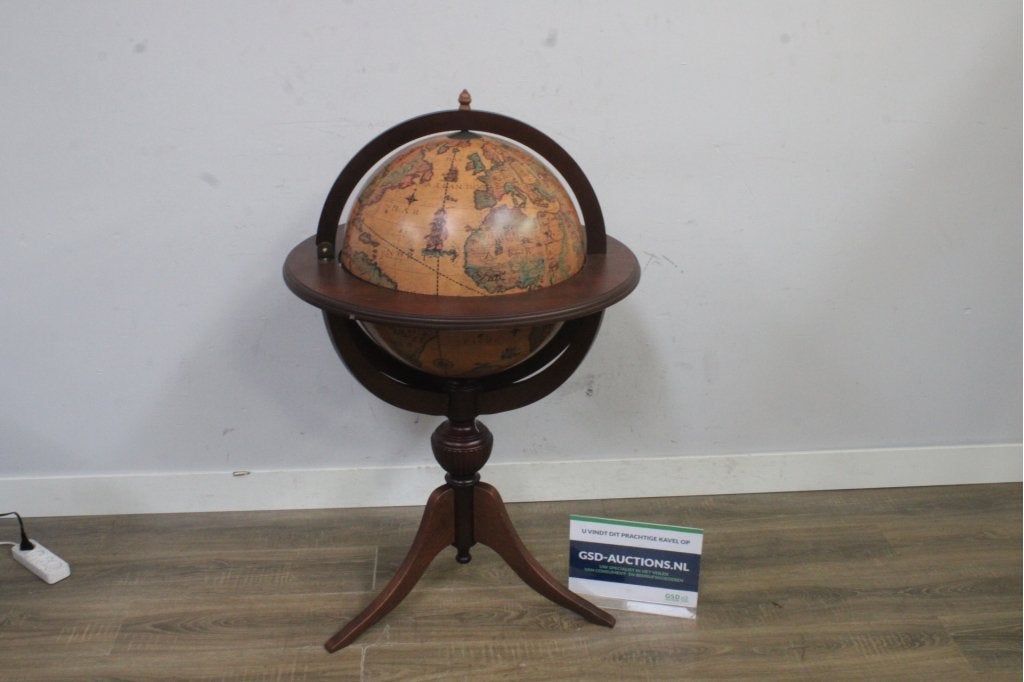Bar-Globe op houten standaard, Huis en Inrichting, Woonaccessoires | Wereldbollen, Niet ingevuld, Niet ingevuld, Niet ingevuld
