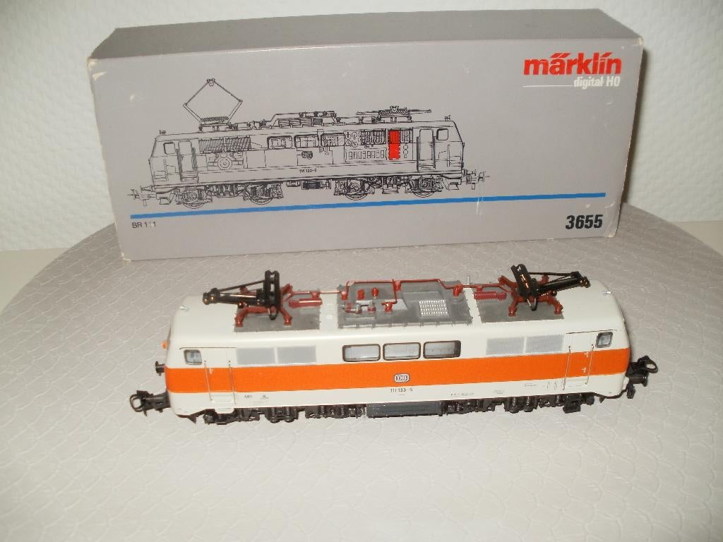 Marklin Ho E lokomotief no 3655 Dig met O.V.P., Enlèvement ou Envoi, Courant alternatif, Comme neuf, Locomotive