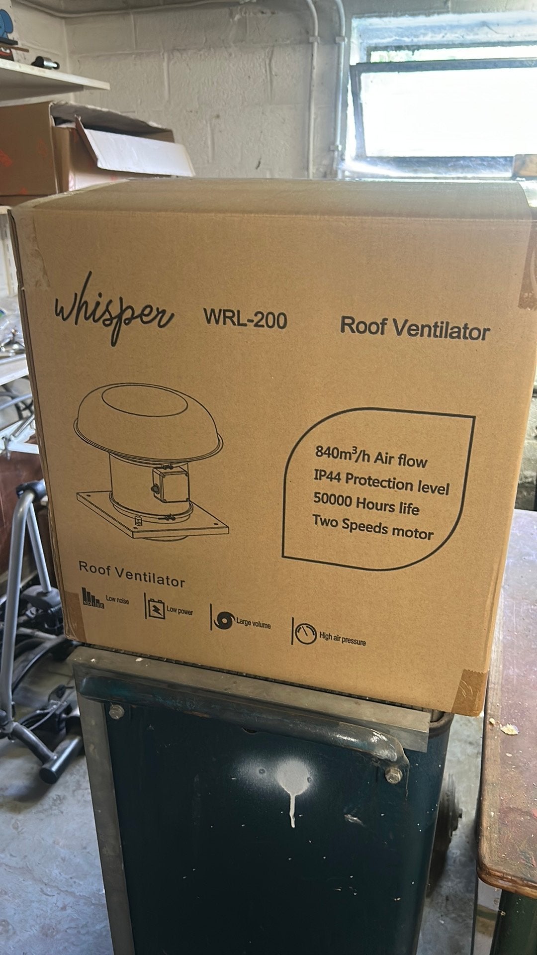Dak ventilator WRL-200 + dakopstand, Enlèvement, Neuf, Ventilateur