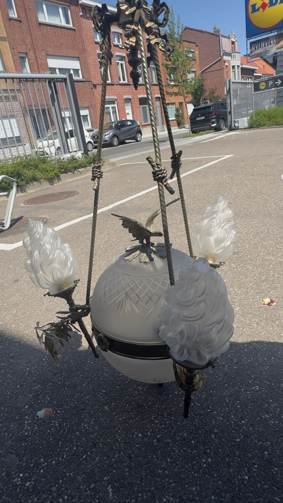 Luster koper, Antiek en Kunst, Ophalen of Verzenden