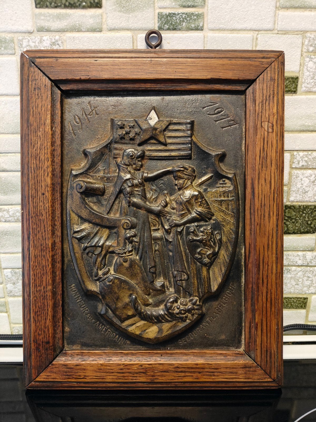 kader met ijzer plaat, Ophalen of Verzenden, Landmacht, Overige typen