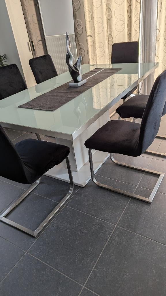 Table salle à manger, Enlèvement, Utilisé, Verre