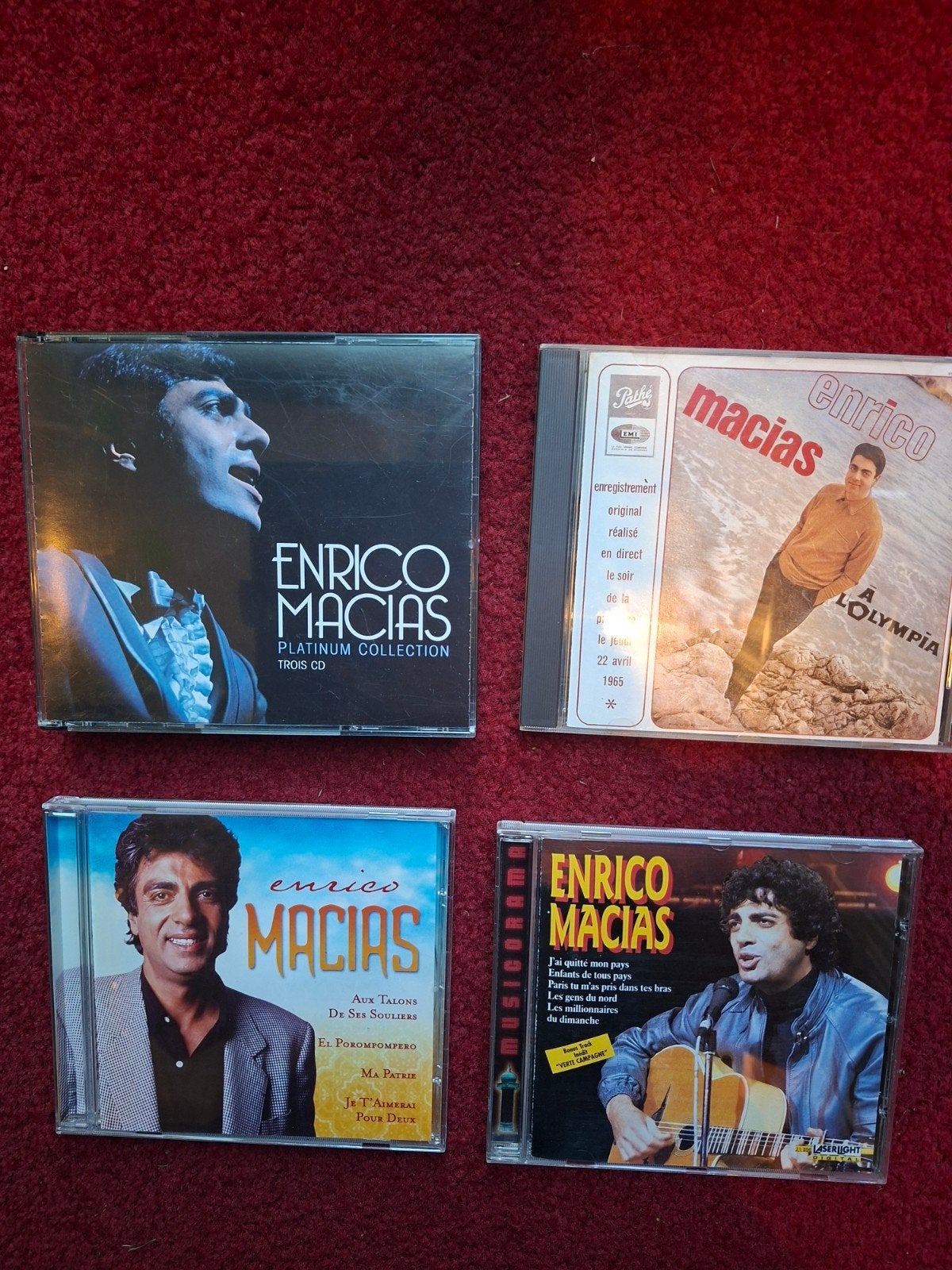 Lot de 6 CD d'Enrico Macias, fournis, Enlèvement ou Envoi, Comme neuf, Chanson