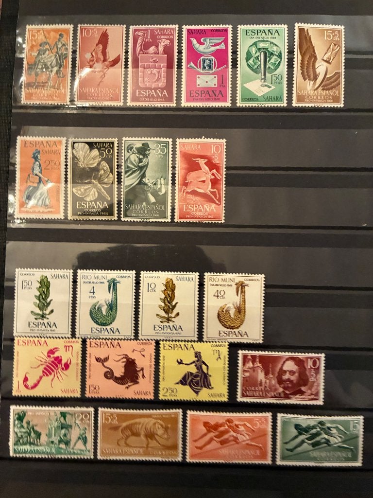 Spanje SAHARA 22 zegels, Verzenden