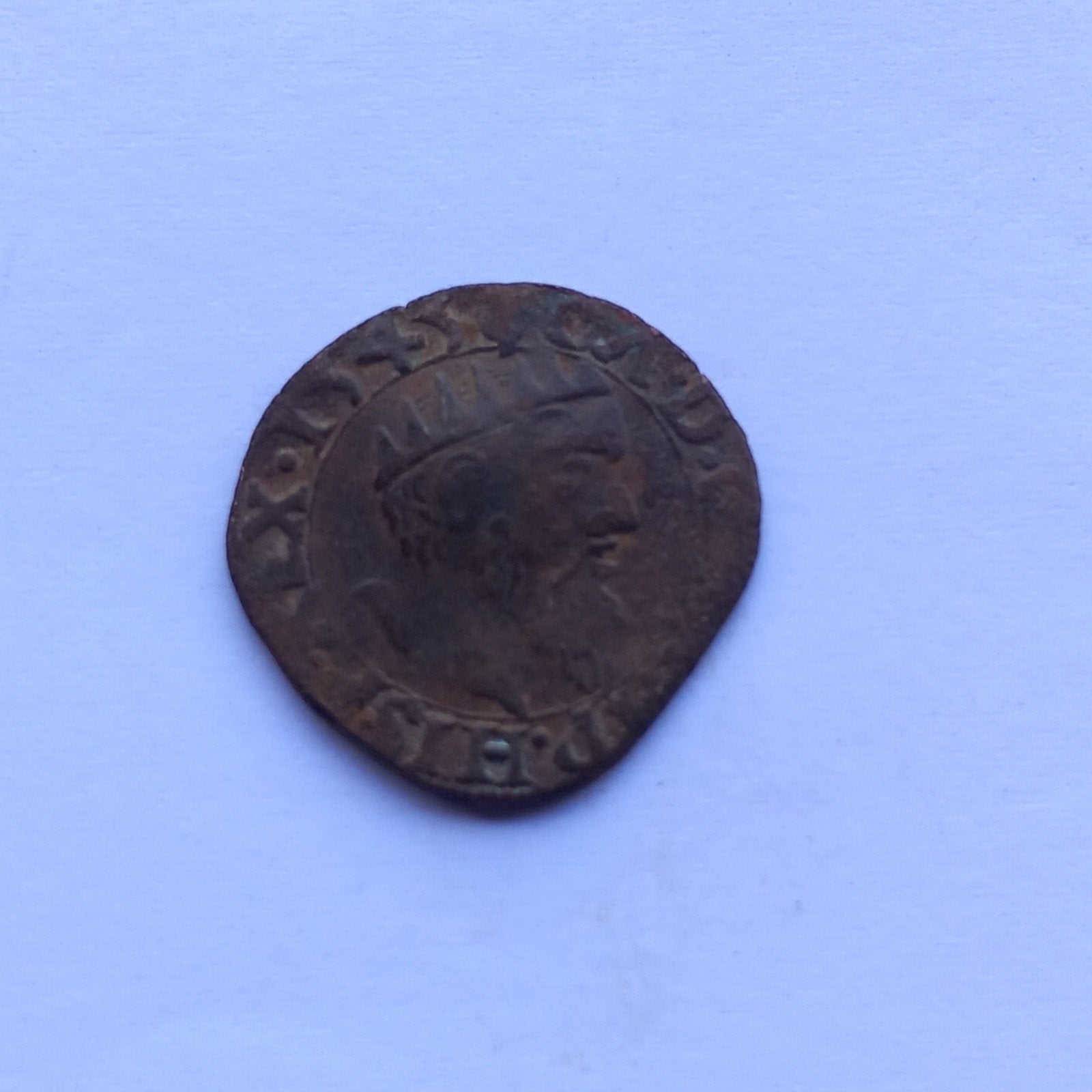 2 Mijt koning Karel 1506/1555, Postzegels en Munten, Ophalen of Verzenden